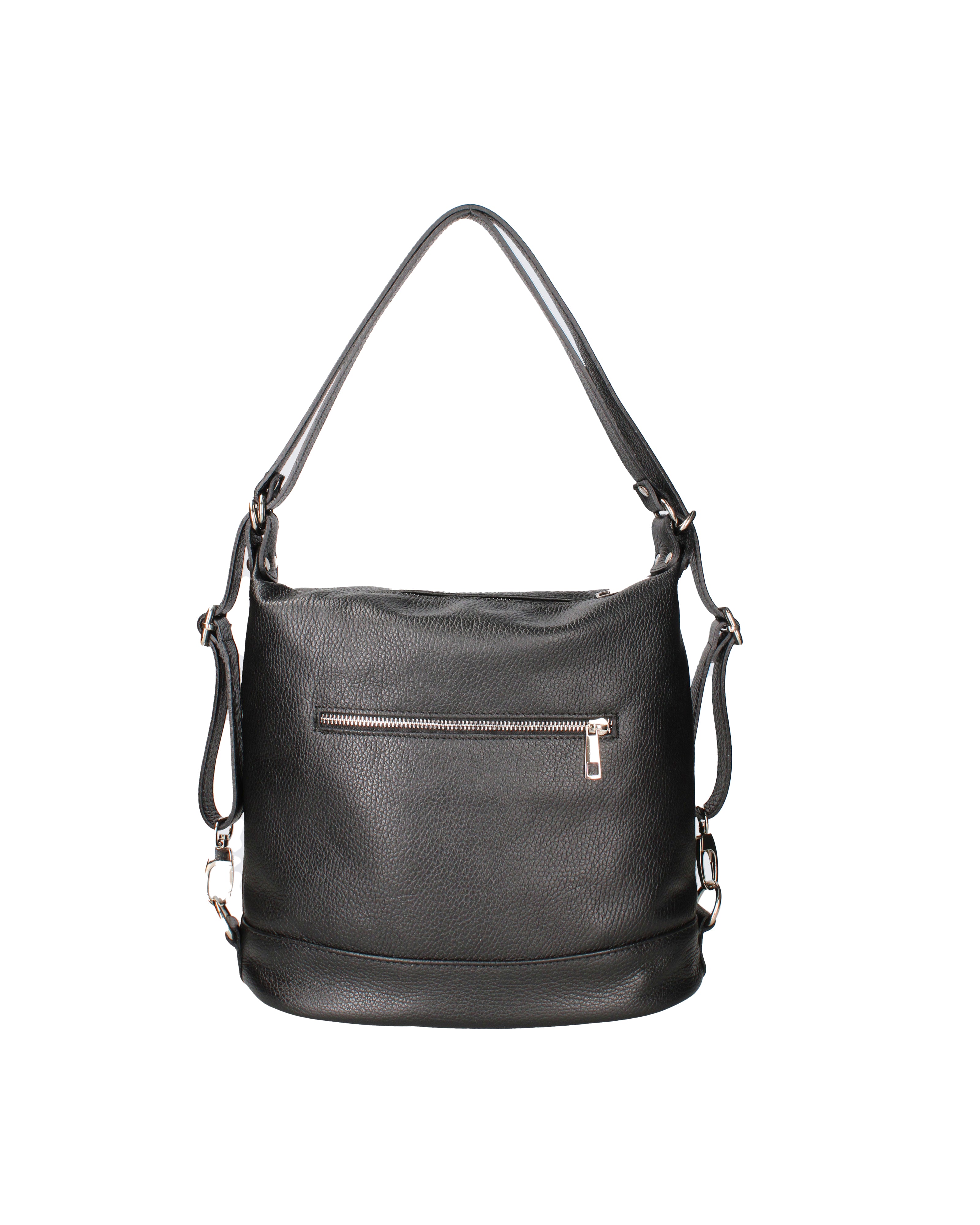 Bianca Borsa a spalla da donna Vera pelle 07136-D28 NERO Viola Castellani