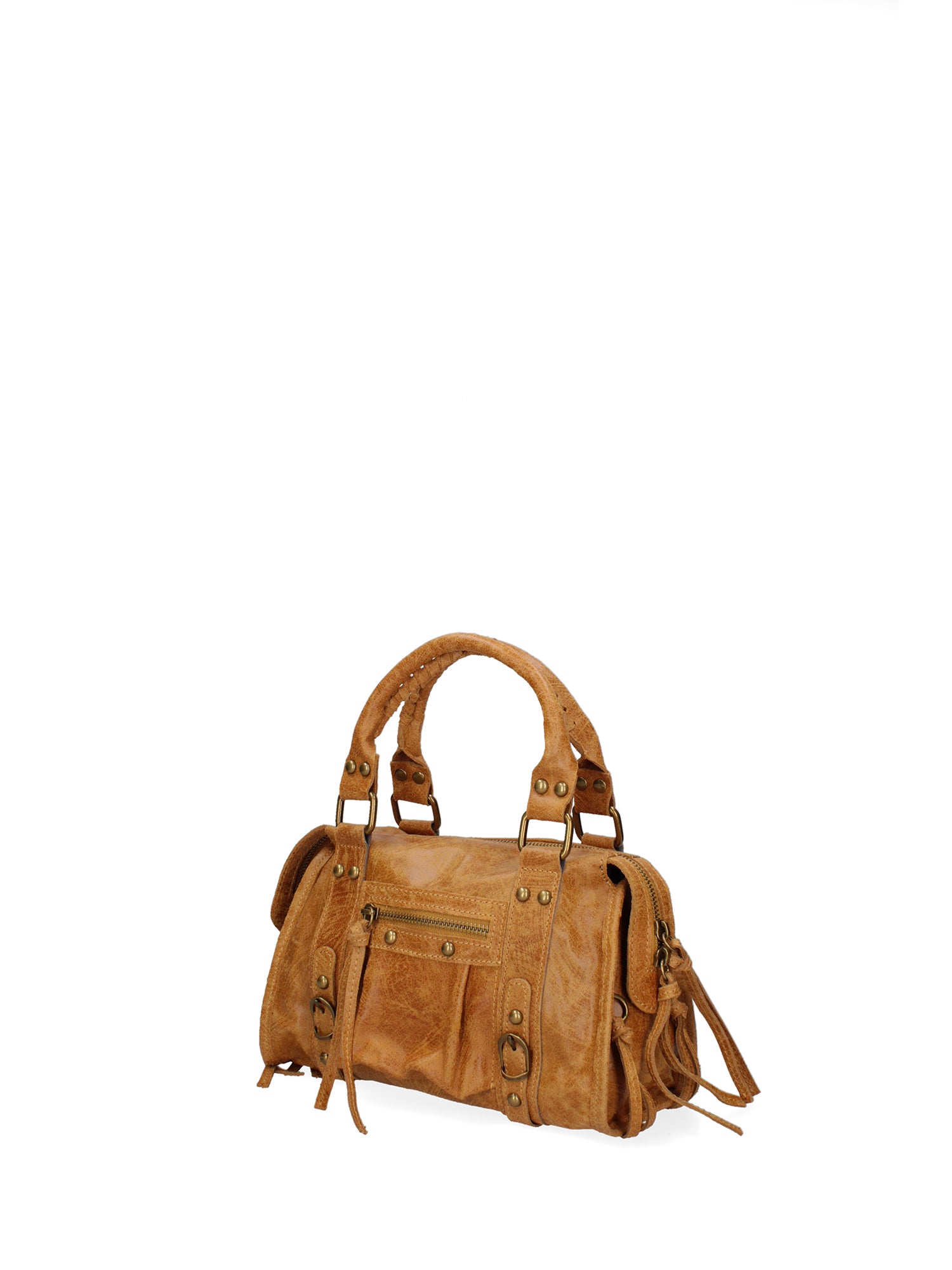 Erisia Borsa a spalla da donna Vera pelle 06091-031 CUOIO SCURO Gave Lux