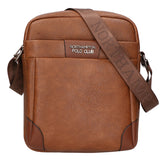 Borsa a tracolla uomo in pelle PU Casual PCL3008-COFFEE Northampton Polo Club