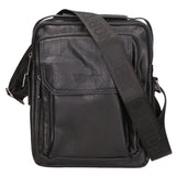 Borsa a tracolla uomo 100% PU Leather PCL3051-BLACK Northampton Polo Club