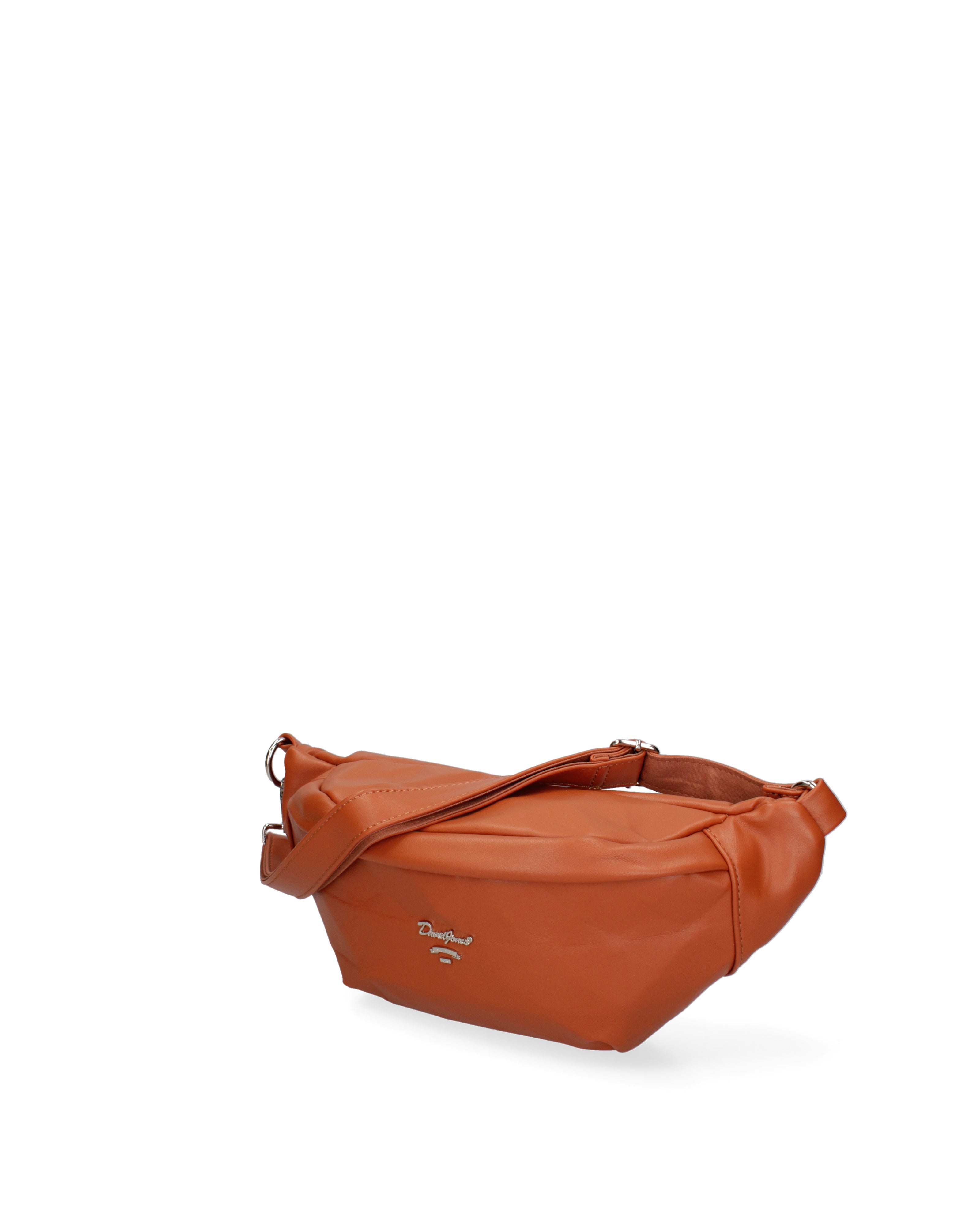 Marsupio da donna Ecopelle e Zip F6735-2-TAN David Jones