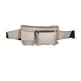 Aisha 04733-D86 GRIGIO PERLA PEARL GREY Marsupio da donna in vera pelle + canvas Gave Lux