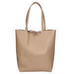 Valentina Borsa a mano da donna 100% pelle 06733-D07 TAUPE CHIARO Gave Lux