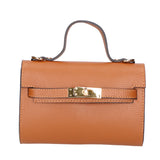 Uma Borsa a mano da donna Vera pelle 06525-D17 CUOIO SCURO Gave Lux