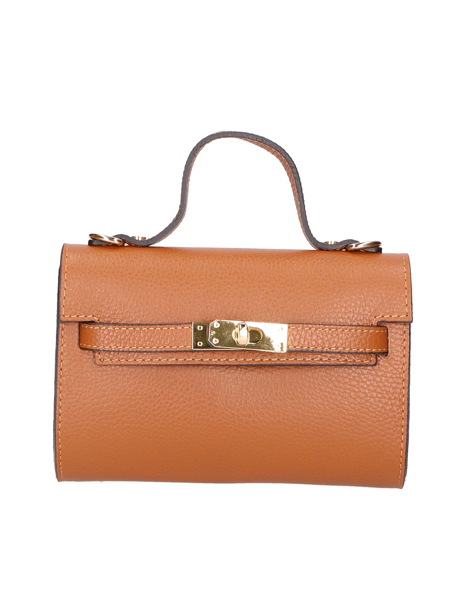 Uma Borsa a mano da donna Vera pelle 06525-D17 CUOIO SCURO Gave Lux