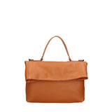 Borsa a spalla da donna Vera pelle 07159-D44 CUOIO Viola Castellani