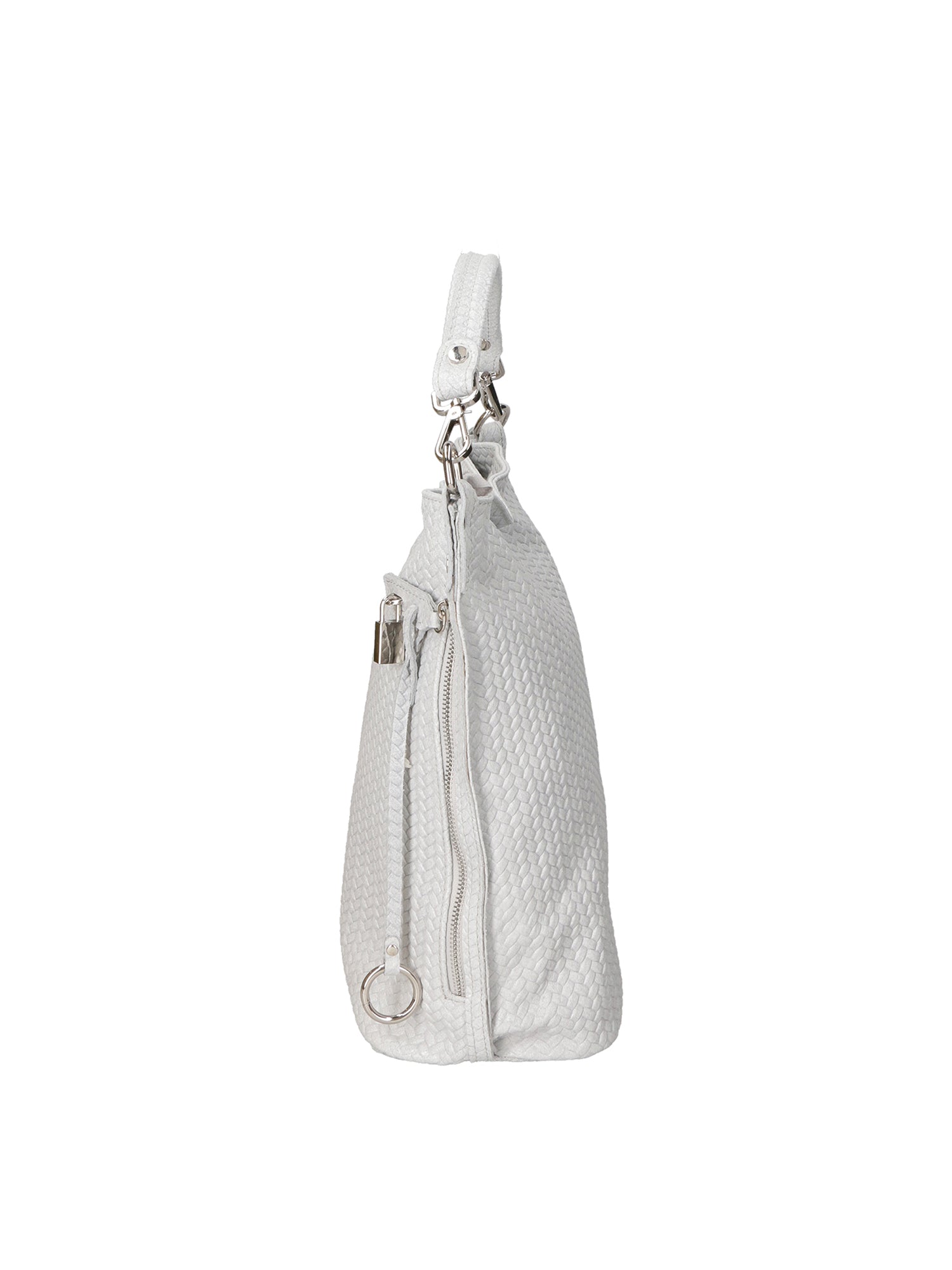 Elga Borsa a spalla da donna Vera pelle 80051-GRIGIO Gave Lux
