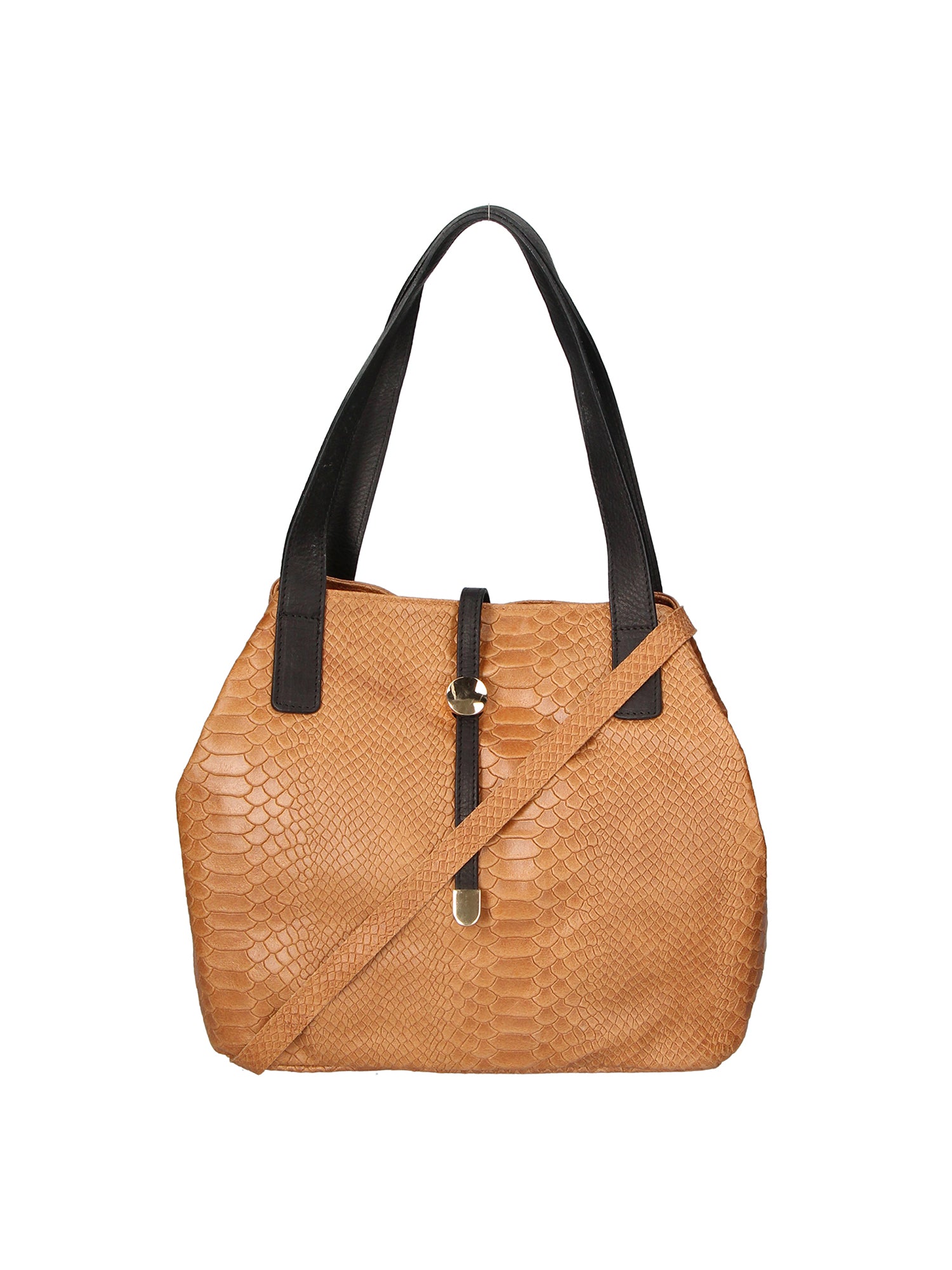 Clarissa Borsa a mano da donna Vera pelle 5276-031 CUOIO SCURO Gave Lux