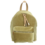 Belluno 8933-VERDE Zaino da donna in velluto Gave Lux