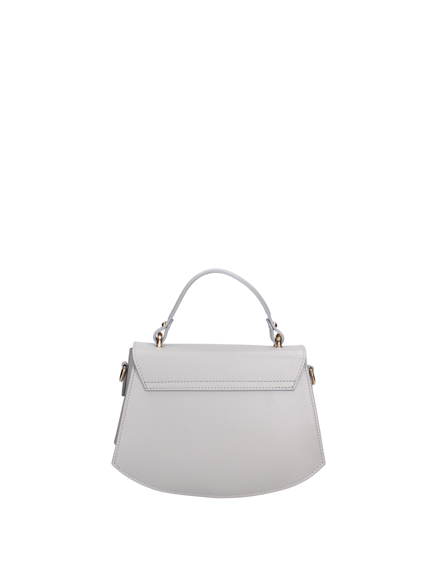 Borsa a mano da donna 100% vera pelle 07202-P 630 GRIGIO CHIARO Roberta Rossi