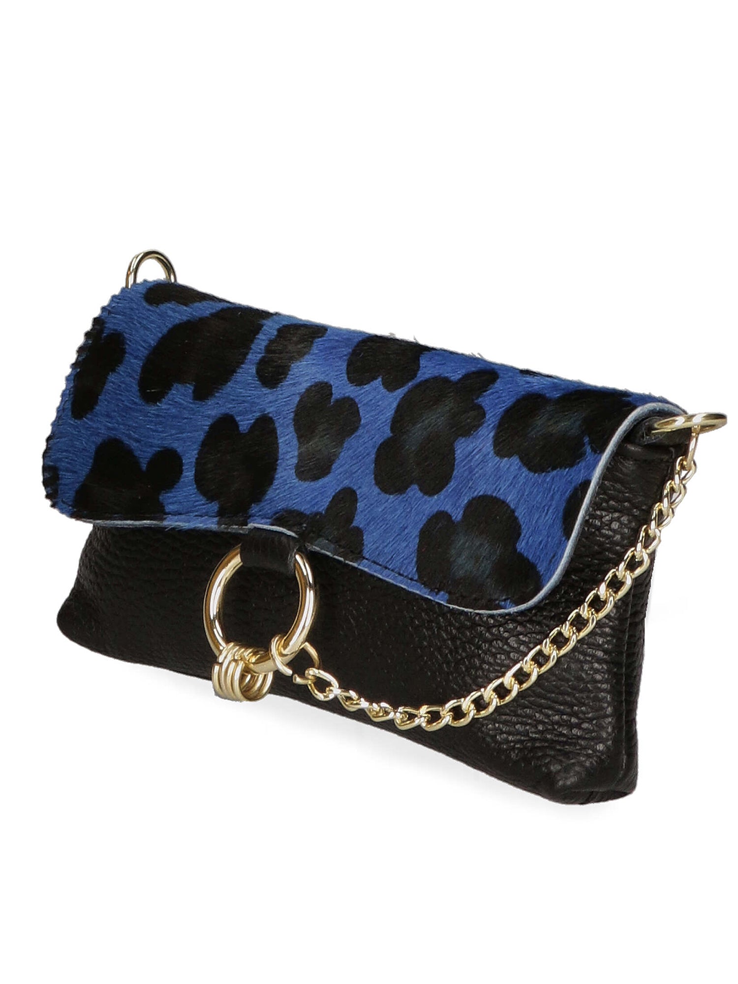 Safira Borsa a mano da donna Vera pelle 04760-LEO G BLU Gave Lux