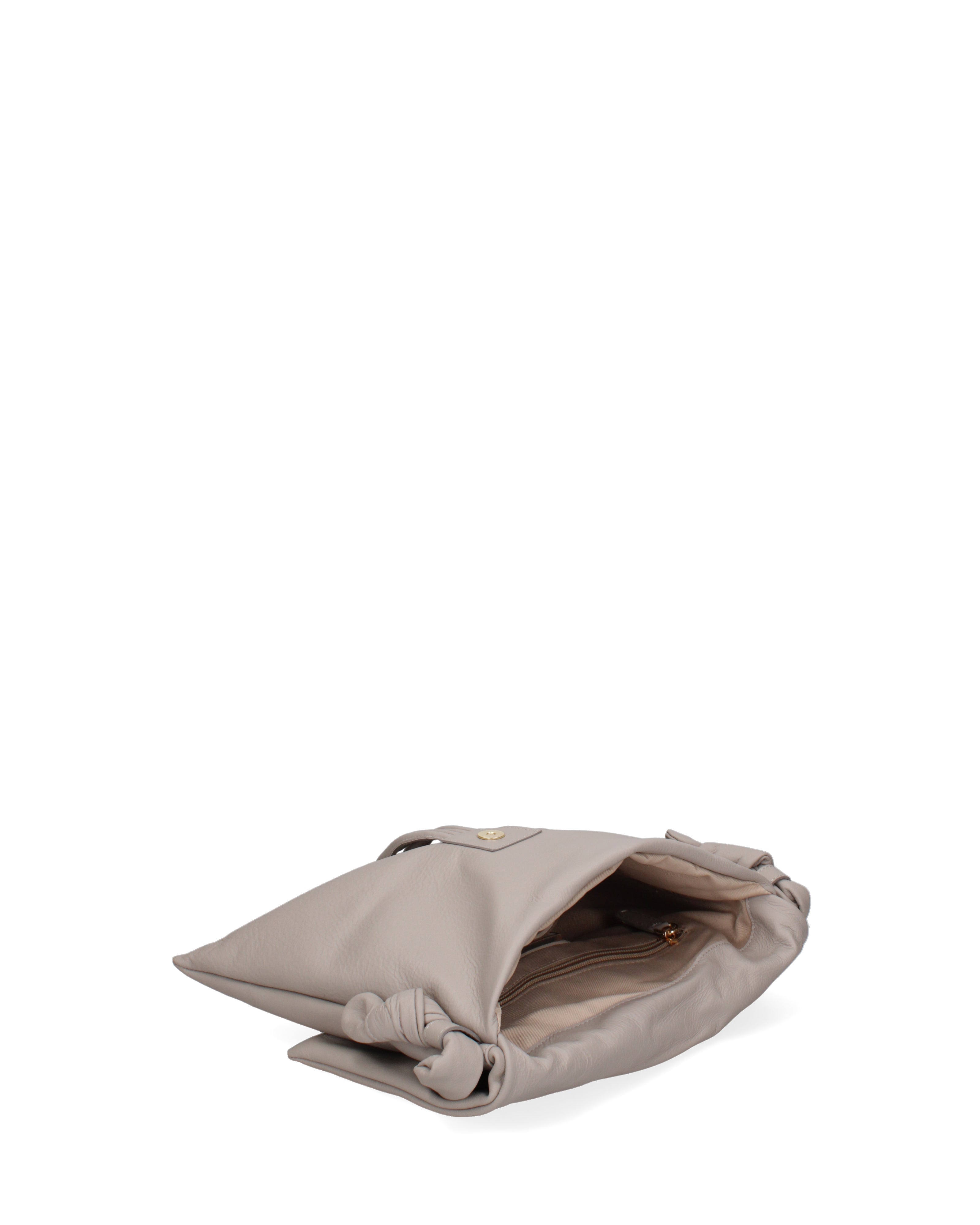 Borsa a spalla da donna Vera pelle 07172-S86 GRIGIO Viola Castellani