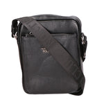 Borsa a tracolla uomo 100% pelle PU PCL3076-BLACK Northampton Polo Club