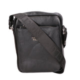 Borsa a tracolla uomo 100% pelle PU PCL3076-BLACK Northampton Polo Club
