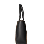 Borsa a spalla da donna 100% pelle riciclata 07225-Nero Viola Castellani