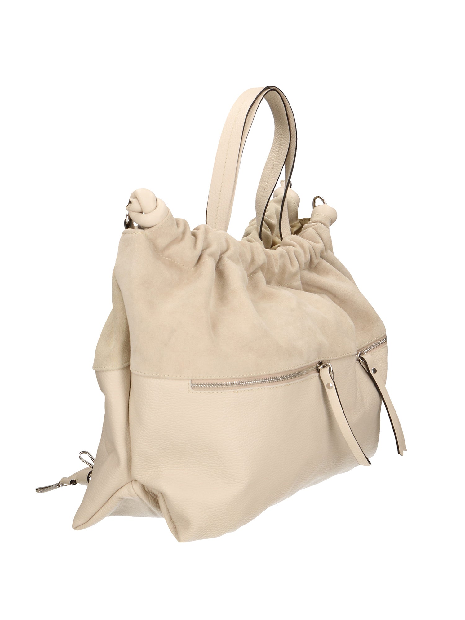 Firenze Borsa a mano da donna Vera pelle 01838-D37 LATTE MILK Gave Lux