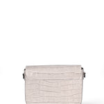 Borsa a tracolla da donna Vera pelle effetto cocco JR-W-1164CC-GLACIER GREY-CDF John Richmond