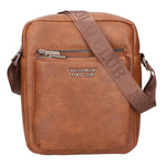 Borsa a tracolla uomo 100% PU Leather PCL3000-BROWN Northampton Polo Club