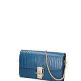 Borsa a tracolla da donna Vera pelle 00734-D33 OTTANIO Viola Castellani