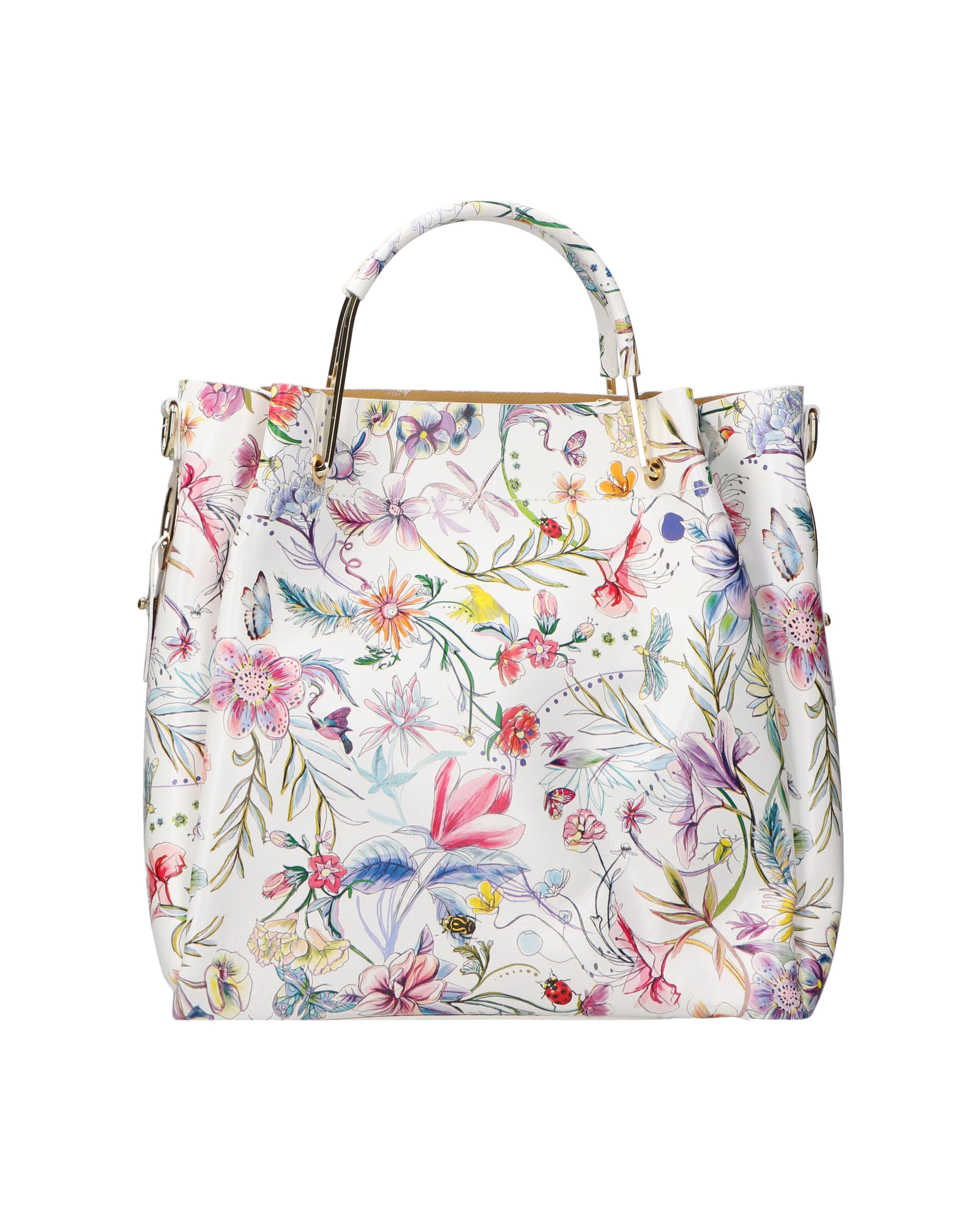 Zeffira Borsa a mano da donna 100% pelle 36003-FIORE-3 Gave Lux