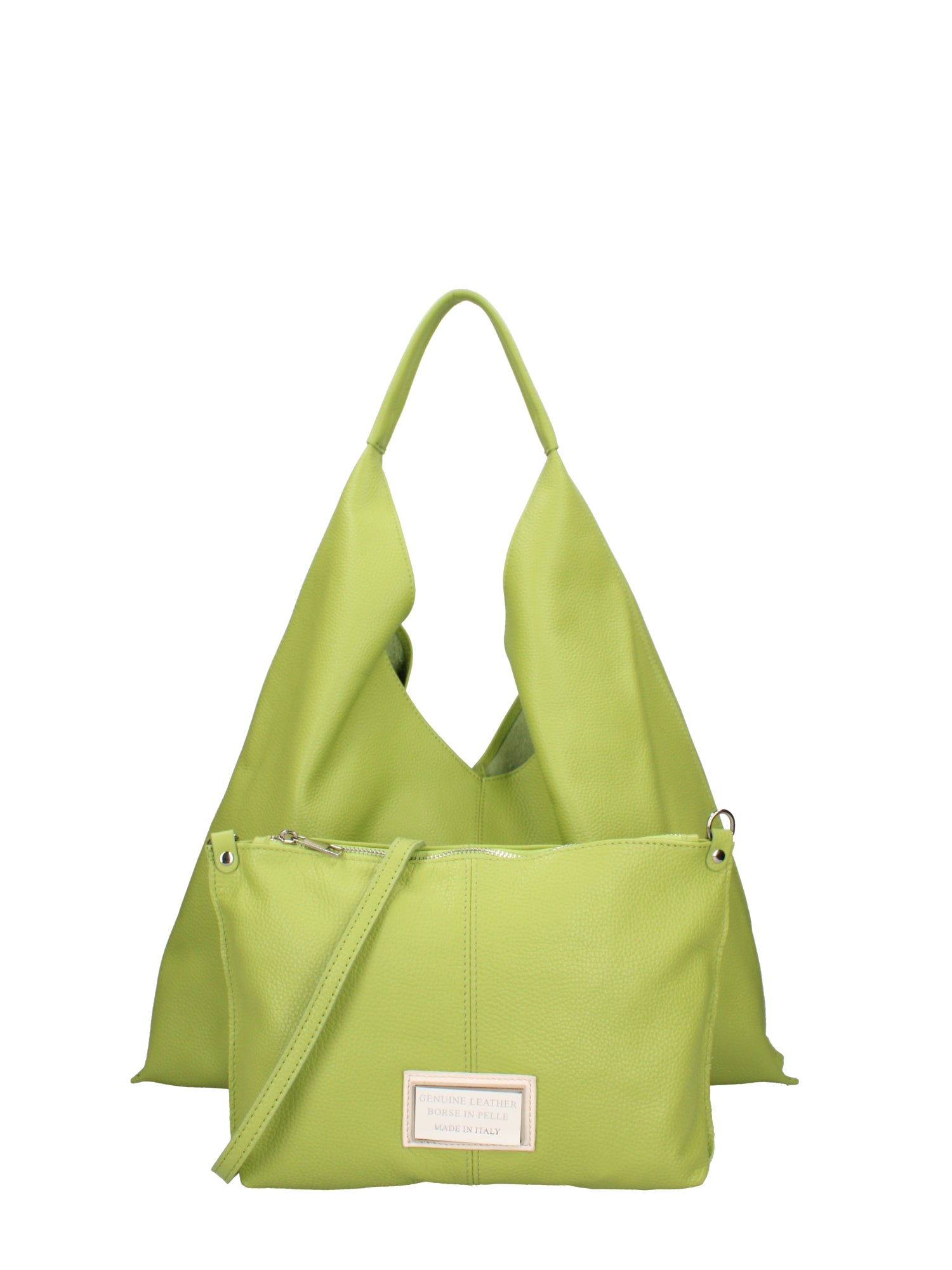 Borsa a mano da donna 100% vera pelle 07209-D12 VERDE Roberta Rossi