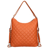 Borsa a spalla convertibile in zaino Vera pelle 07144-S44 CUOIO Roberta Rossi