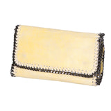 Livorno Borsa a Spalla Donna Vera Pelle 1144-GIALLO Gave Lux