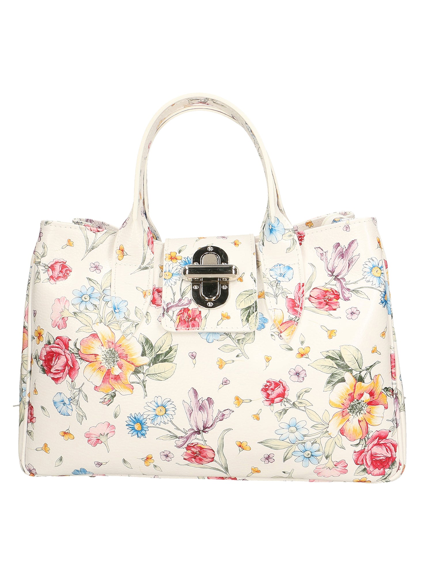 Ascoli Borsa a mano da donna Pelle stampata cocco 7718-FIORI Gave Lux