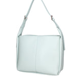 Borsa a spalla da donna Misto pelle e tessuto 07157-D102 CIELO Roberta Rossi