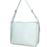 Borsa a spalla da donna Misto pelle e tessuto 07157-D102 CIELO Roberta Rossi