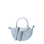 Mae Borsa a mano da donna Vera pelle 07142-D92 CELESTE Viola Castellani