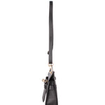 Katie Borsa a tracolla da donna 100% vera pelle 07145-D28 NERO Viola Castellani