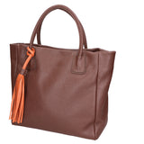 Verdiana Borsa a mano da donna Vera Pelle 06505-D223 cioccolato Gave Lux