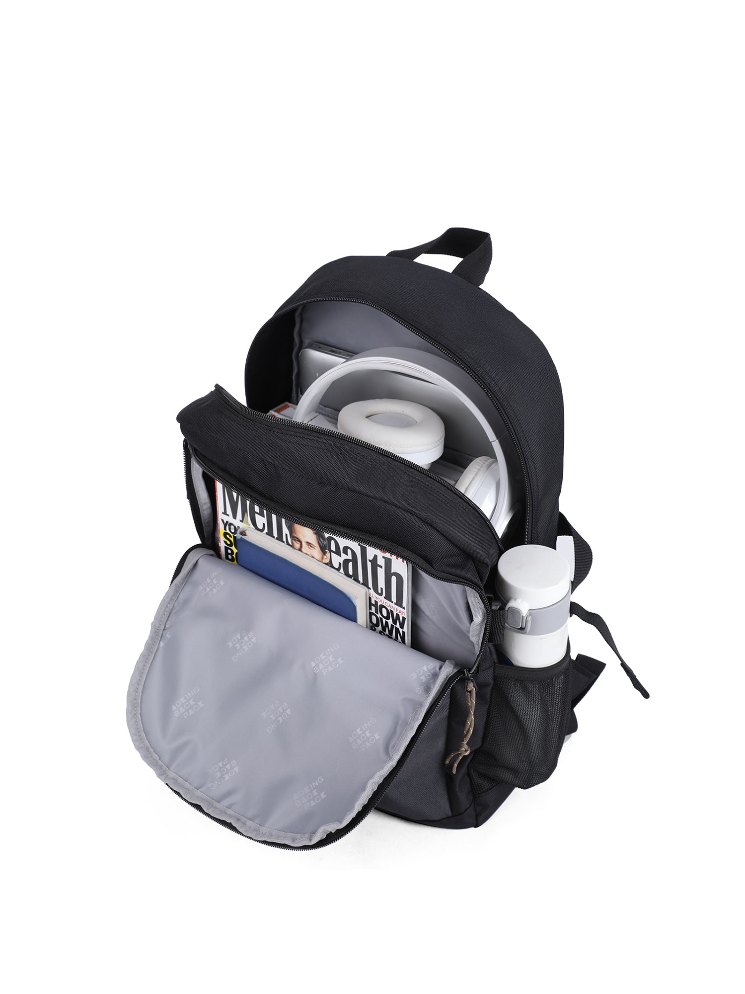 Zaino Unisex Erevan Elite Casual XN2278-BLACK GREY Aoking