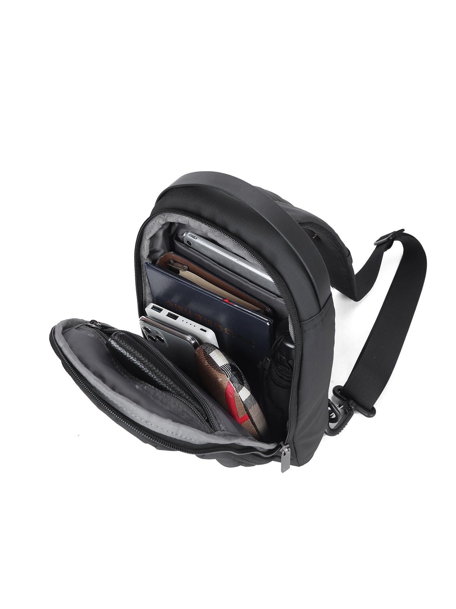 SY3085-5-BLACK Borsa a tracolla unisex Eclisse Chic Aoking