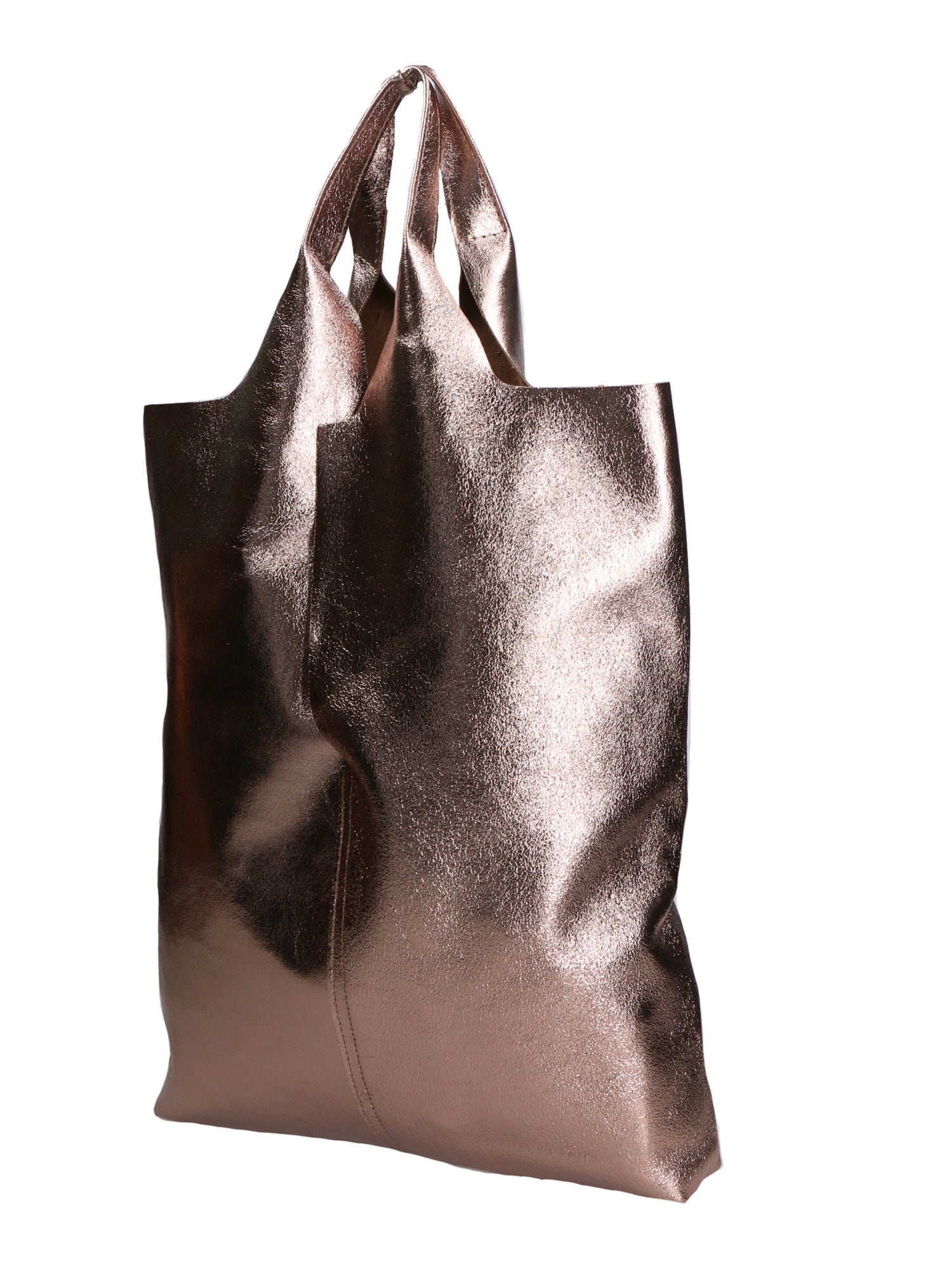 Argenta Borsa a spalla da donna Pelle laminata 05358-L005 BRONZO Gave Lux