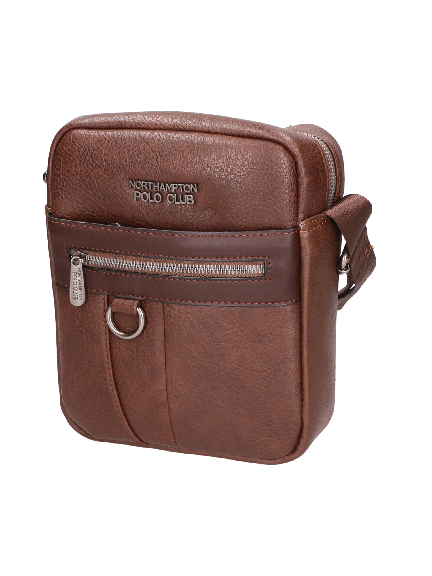 Borsa a tracolla uomo 100% pelle PU PCL3009-COFFEE Northampton Polo Club