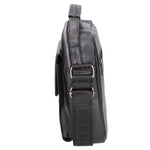 Borsa a tracolla uomo 100% pelle PU PCL3104-BLACK Northampton Polo Club