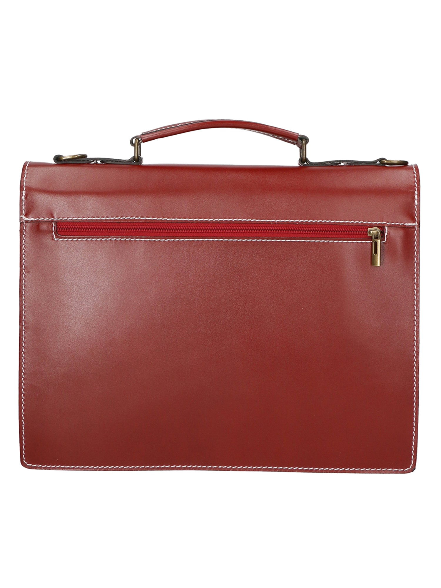 Ivo 7003-ROSSO Borsa da lavoro unisex in vera pelle Gave Lux