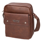 Borsa a tracolla uomo 100% PU Leather PCL3007-COFFEE Northampton Polo Club