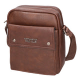 Borsa a tracolla uomo 100% PU Leather PCL3007-COFFEE Northampton Polo Club