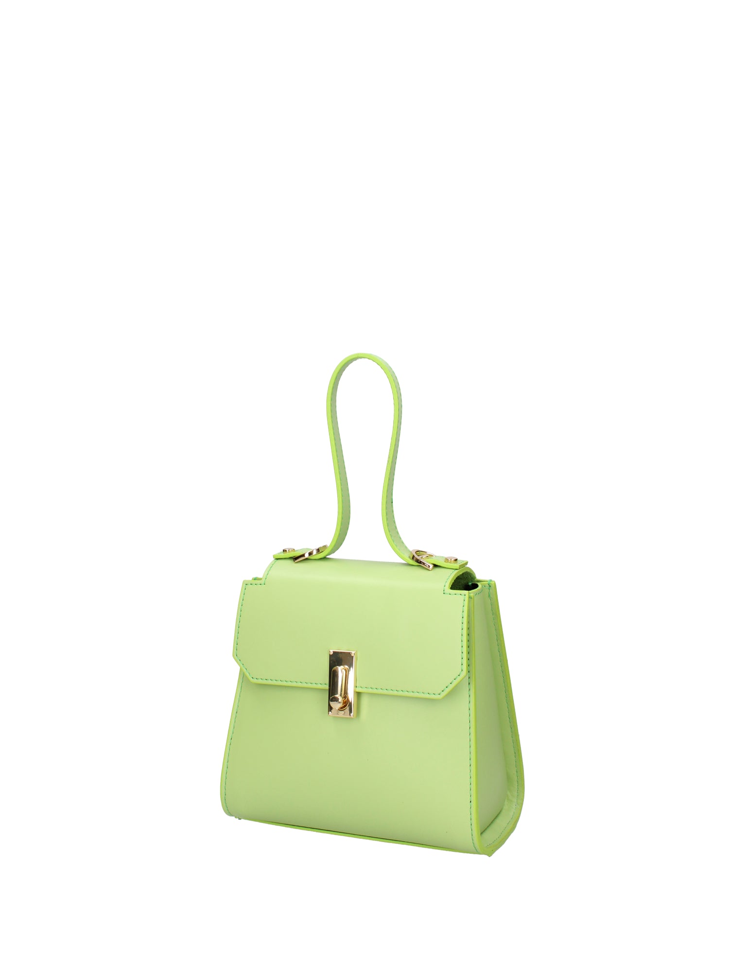 Borsa a mano da donna 100% pelle 07204-L260 PISTACCHIO Viola Castellani