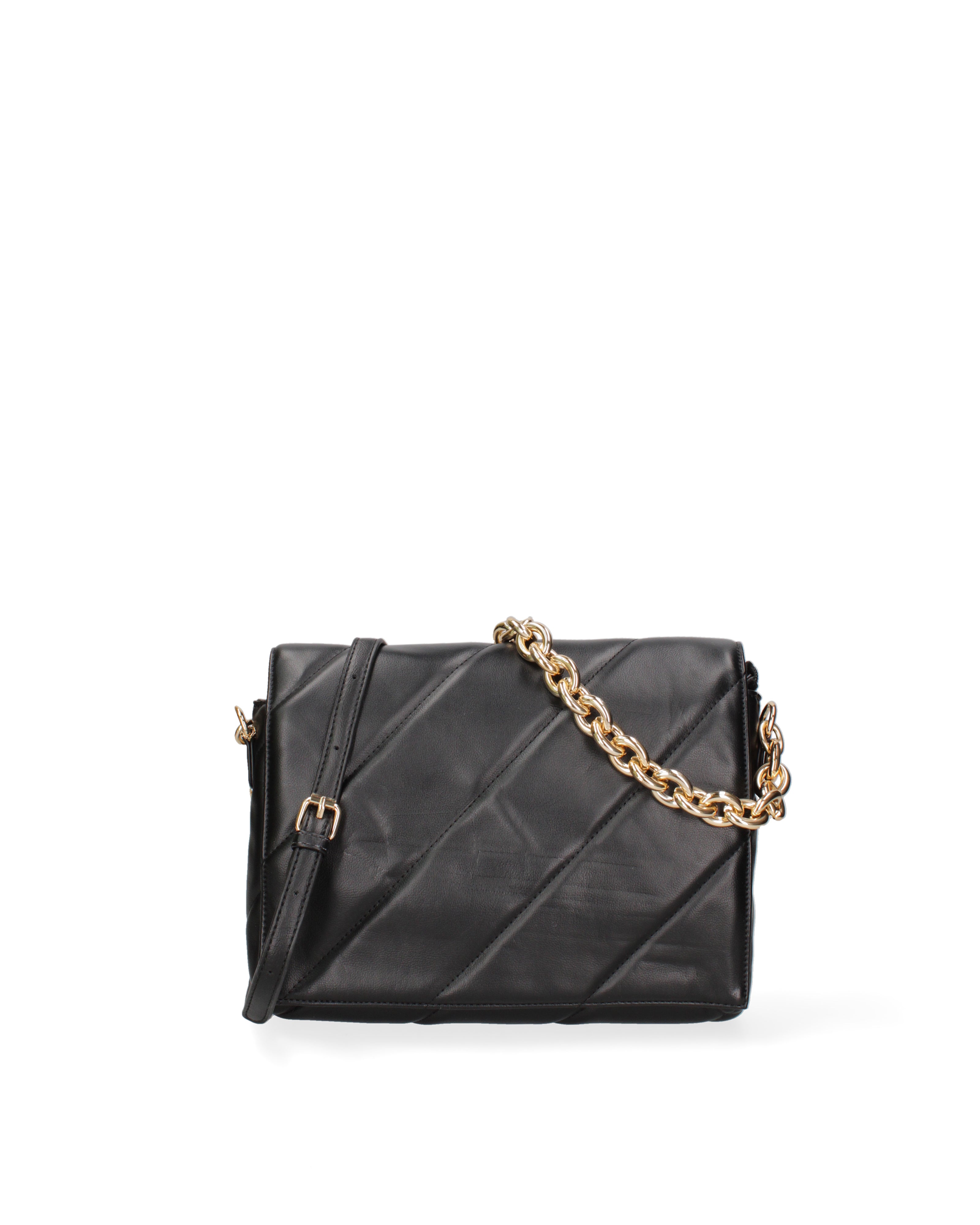 Borsa a spalla da donna Ecopelle DC3122-2-BLACK Diana&co