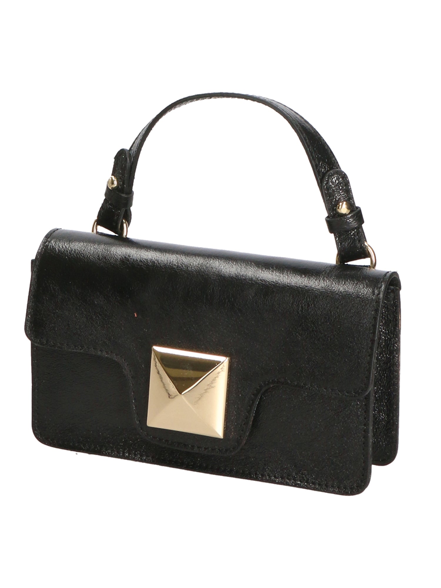 Hellen Borsa a mano da donna Vera pelle 06010-L022 NERO Gave Lux