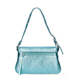 Borsa a spalla da donna Vera pelle 07234-L037 TURCHESE Roberta Rossi