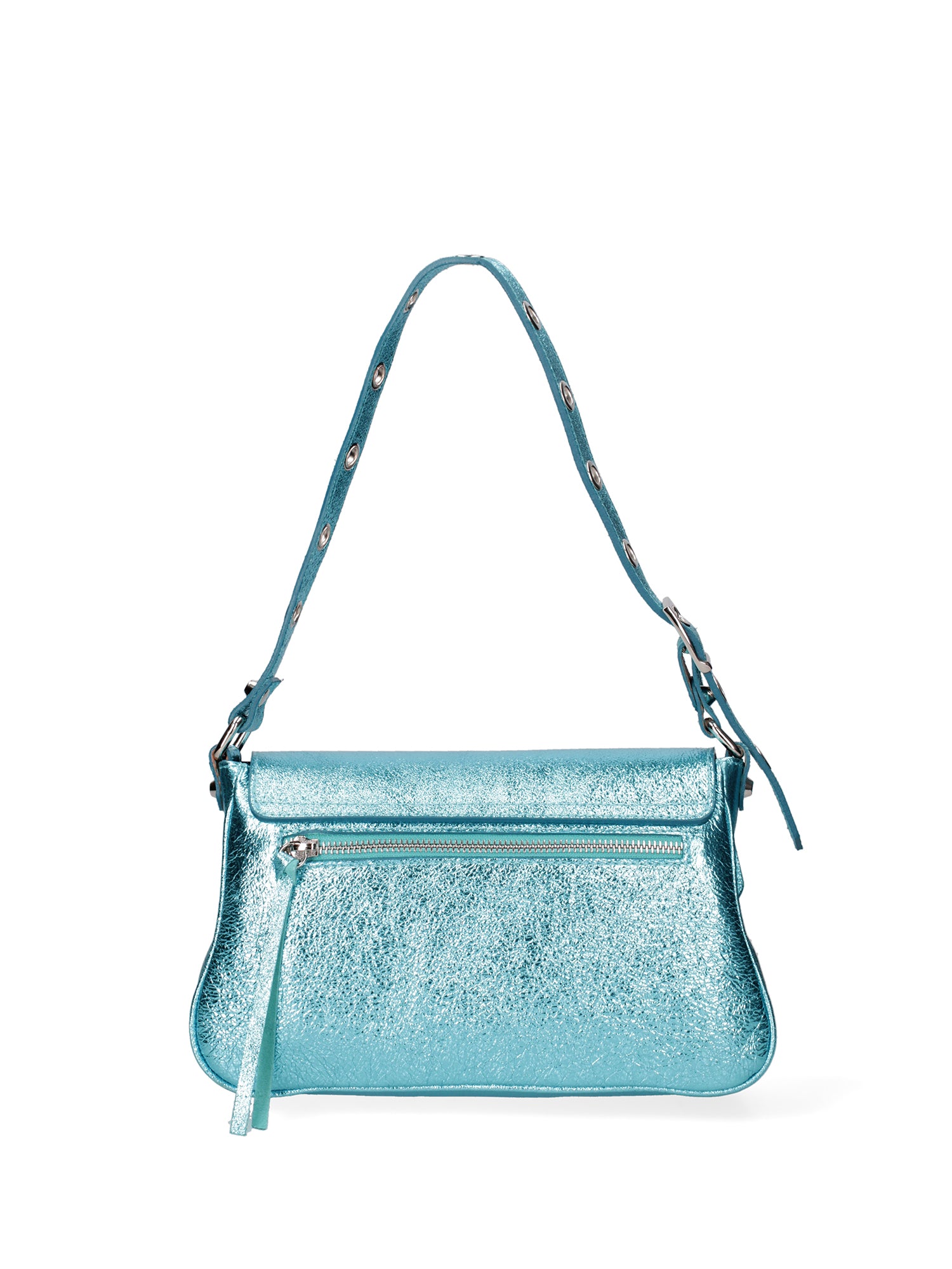 Borsa a spalla da donna Vera pelle 07234-L037 TURCHESE Roberta Rossi