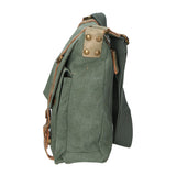 Milena Borsa a tracolla unisex Canvas e vera pelle ZG3009-VERDE GREEN Gave Lux