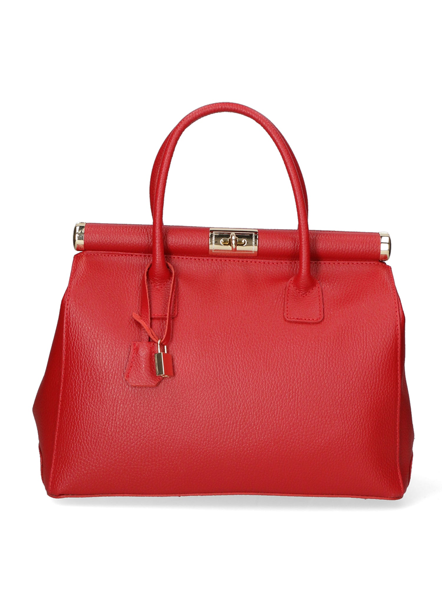 Aleria Borsa a mano da donna Vera pelle 8005-D58 ROSSO FUOCO Gave Lux