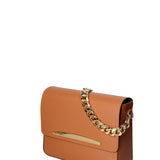 Borsa a tracolla da donna Vera pelle ruga JR-W-1126RU-CUOIO-GOLD John Richmond
