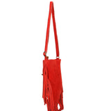 Solana Borsa a tracolla da donna Vera pelle 1518-ROSSO Gave Lux